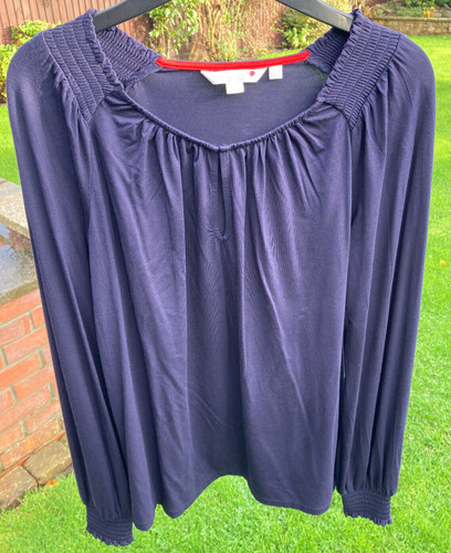 Boden rouched shoulder jersey - rouched,