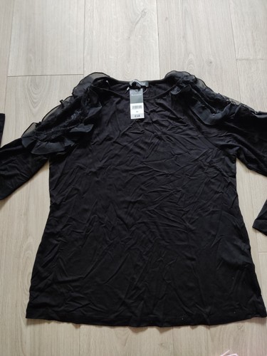Ladies black stretch jersey - black,