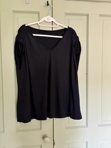 Black loose fit soft jersey