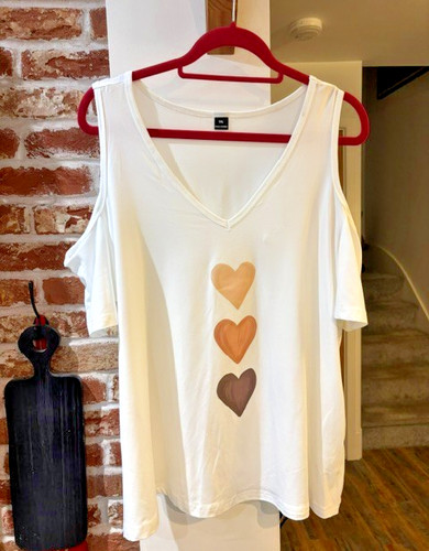 White love heart cold - heart, shoulder