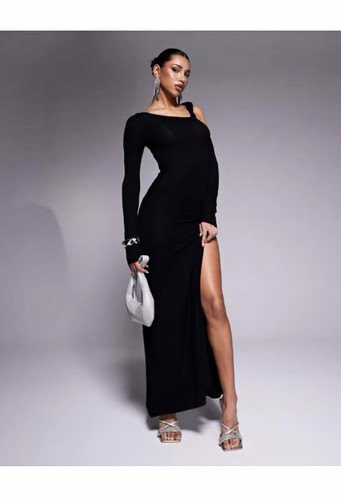 Asos design black asymmetrical - asos,