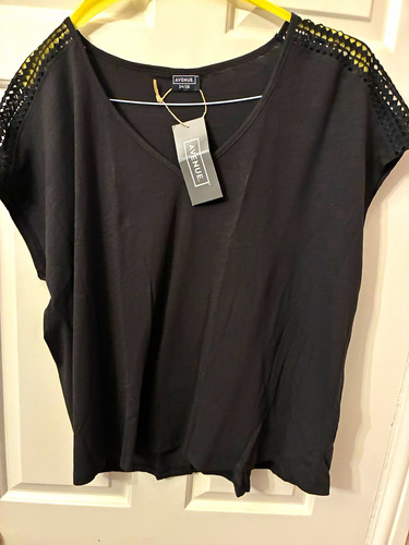 Avenue black neck - black, v