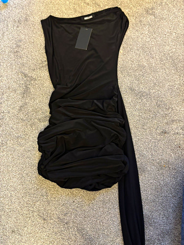 Black one shoulder - one, ruched