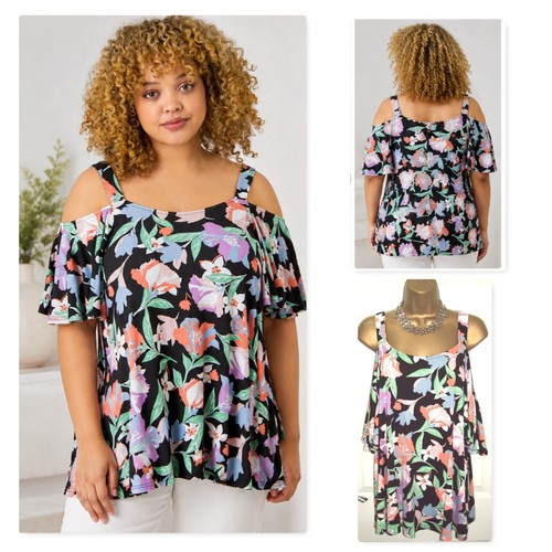 Roman black floral - roman,