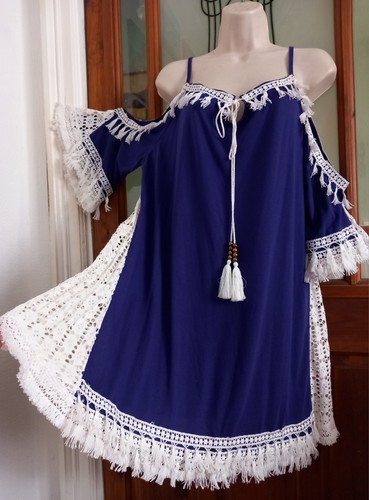 Vtg look fringed tasselled - vtg,
