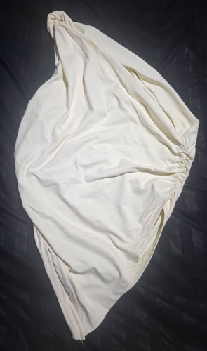 Shein white one shoulder twist - one,