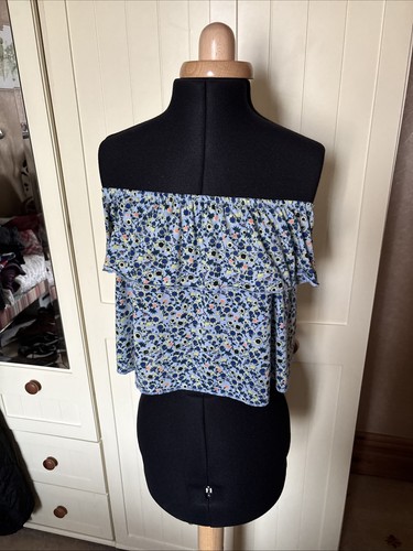 Topshop ladies top size blue - topshop, 8