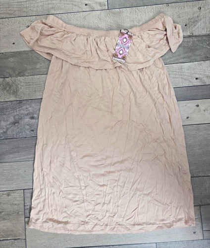 Boohoo beige off shoulder - off,