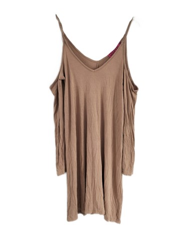 Boohoo beige dress short - beige,