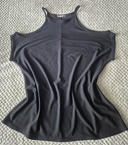 South black jersey scoop - black, neck