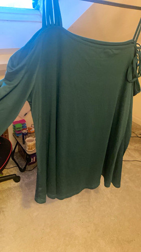 Shein curve green cut out - shein,
