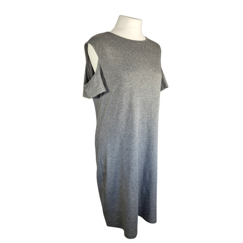 Cold shoulder grey - shoulder, midi