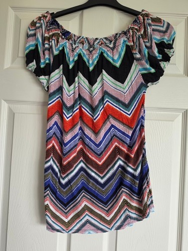 Ladies off shoulder colourful