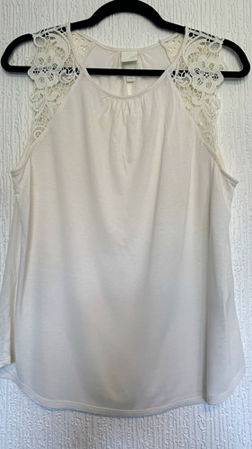 Women white round neck - h&m,