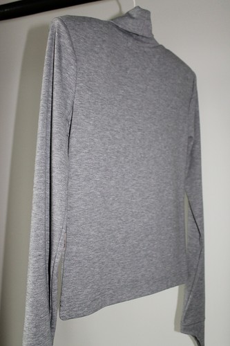 Women grey roll neck top - top, s