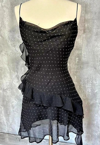 Zara black one shoulder ruched - black,