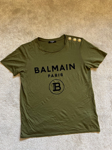 Balmain paris green logo - balmain,