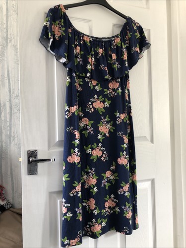 Ladies blue patterned off - -,