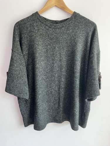 Grey marl boxy dropped - f&f,