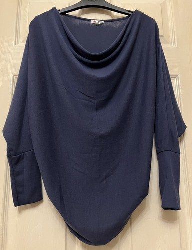 Walg blue jersey knit cowl - blue,