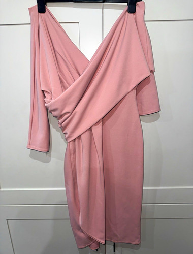 Boohoo pink off - off, shoulder