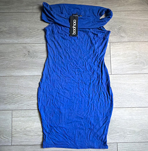 Boohoo blue bodycon - blue, dress